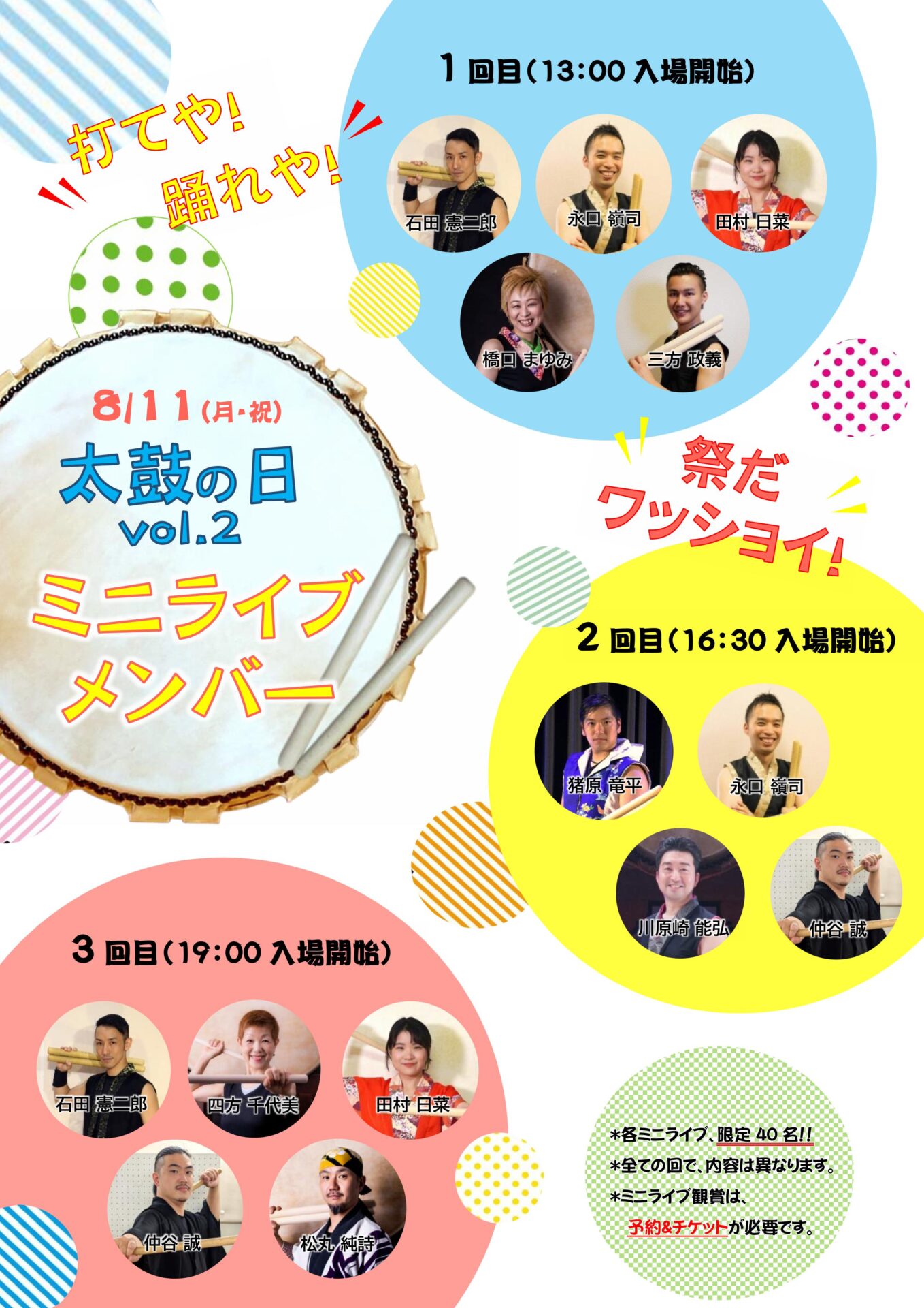 演奏メンバー発表